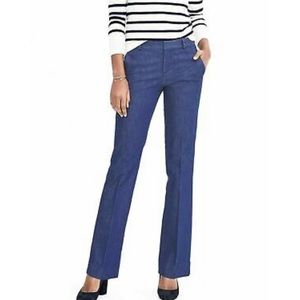 Banana Republic Logan Mid Rise Straight Fit Premium Denim Trouser Size 4